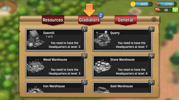 Gladiator Heroes android App screenshot 1